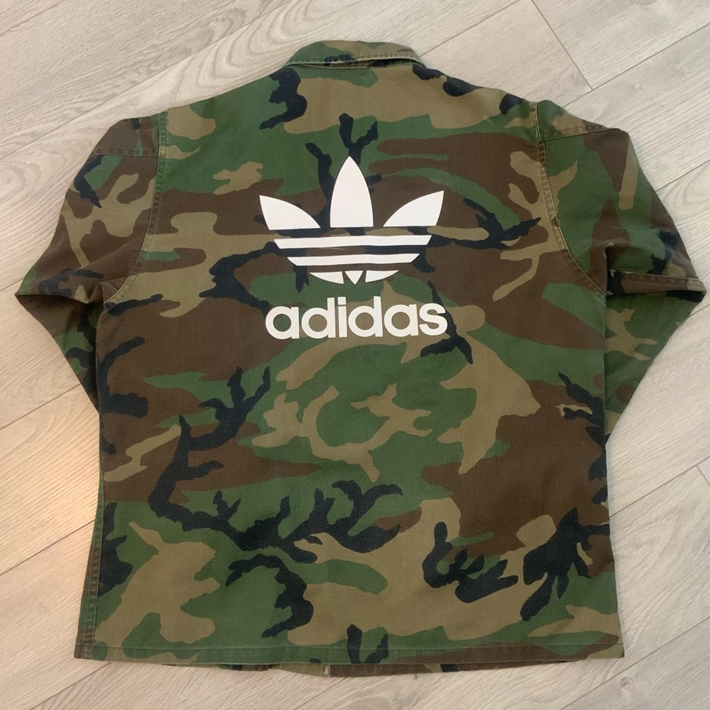 Vintage Repurposed Camo Shirt Jacket (Unisex)